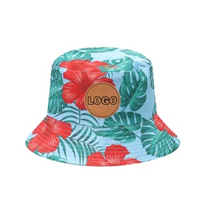Chapeaux seau de voyage pour femmes avec logo personnalisé en gros 2025 unisexe applicable y compris fête pêcheurs casquette compressible impression de fleurs - Product Image 1