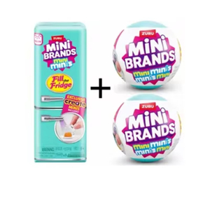ตู้เย็นจิ๋วเซอร์ไพรส์ <span class=keywords><strong>ZURU</strong></span> ของแท้ ชุดมินิแบรนด์ส์ บอลซีรีส์ กล่องสุ่ม ของเล่นตกแต่ง ของขวัญสำหรับเด็ก - Product Image 1