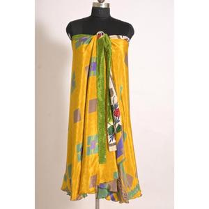 Jupe longue en soie florale vintage pour femmes, confectionnée sur mesure, faite à la main - Product Image 4