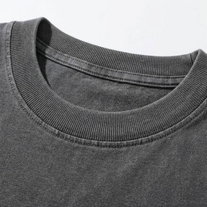 Camiseta Personalizada con Pedrería, Estilo Vintage, Lavado Ácido, Cuello Redondo, 100% Algodón Grueso, Impresión DTG, Corte Cuadrado, Camiseta Gráfica para Hombre - Product Image 4