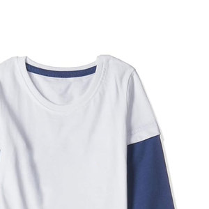 Camiseta de manga doble para hombre, diseño elegante de manga en capas, camisa informal de algodón suave con cuello redondo para uso diario y viajes - Product Image 5