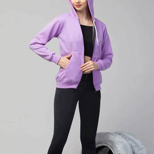 <b>Women's</b> Custom Printed <b>Zip</b>-<b>Up</b> Hoodie Customizable Front High Quality Cotton Blend Casual Regular Fit Hooded Sweatshirt <b>Jacket</b> - Product Image 3