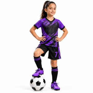 Conjunto de Uniforme de Fútbol para Niños de Alta Calidad, Personalizable, Transpirable, con Sublimación Digital - Product Image 5