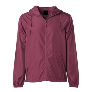 Best Selling Men's Windbreaker Hooded Rainproof PU Shell Polyester Winter Outdoor Lightweight Casual <b>Jacket</b> with Zipper Closure - Product Image 5