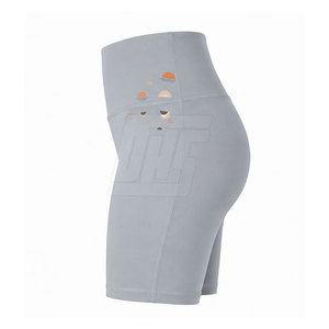 Shorts de Ciclismo de Cintura Alta a la Moda para Mujer, Tela Elástica, Ideales para Gimnasio, Entrenamiento, Running y Yoga - Product Image 3