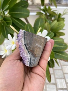 Medium Amethyst Druzy <b>Cluster</b> | Natural Purple <b>Crystal</b> Geode for Interior Display & Collector Collections - Product Image 3