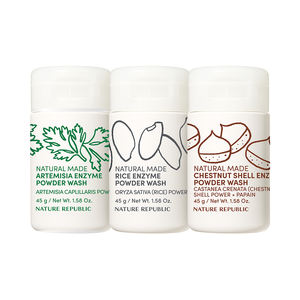 Nature Republic Herbal Enzyme Powder Wash 3 Tipos Artemisia Rice Yulpi Ingredientes Naturales - Product Image 1
