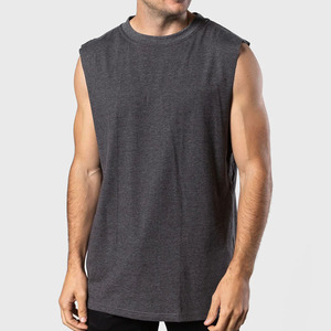 <b>Men's</b> <b>White</b> Sleeveless Tank Top O-Neck Breathable Cotton Casual Summer Wear Regular Fit Pullover Outerwear - Product Image 5