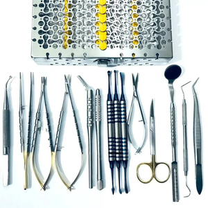 Kit de Cirugía Oral Periodontal Microquirúrgica, Juego de Instrumentos Mucogingivales y Perióseales Dentales, Kit de Cirugía Oral de Acero Inoxidable - Product Image 5