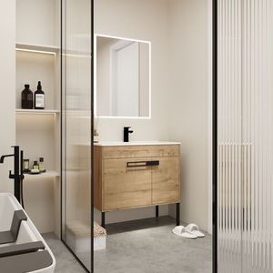 Mueble de Baño Independiente de 36 Pulgadas con Lavabo, Conversión a Colgante Opcional 36*18 00336IMO 1 F BL9090B(K) - Product Image 2
