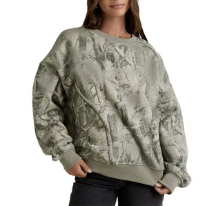Sweat-shirt thermique personnalisé pour femme, en polaire épaisse, respirant, à manches longues, col rond, 25% coton, vêtements d'hiver de haute qualité - Product Image 1
