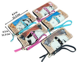 Cartera de mano de cuero genuino estilo occidental de gran capacidad 2026 para mujer, de diseñador de lujo, de moda, de piel de vaca - Product Image 2