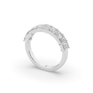 Anillo de Diamante Ligero de 14KT/10KT, 1.80Ct, Corte Esmeralda Brillante, Estilo Único, Anillo de Compromiso/Boda para Ella - Product Image 5