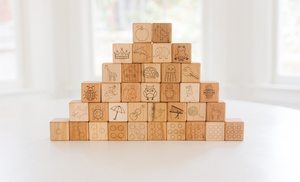 Dés en bois carrés pour l'apprentissage de l'alphabet et des nombres de 1 à 10, lot de 36 dés, best-seller pour les enfants et les étudiants - Product Image 2