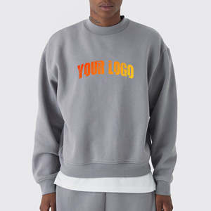 Sudadera con capucha lisa para hombre, talla grande, con bordado, al por mayor, estampada, oversize, estilo urbano, sudaderas con capucha para hombre - Product Image 1