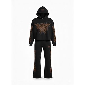 Survêtements personnalisés unisexes à capuche en coton épais, effet délavé et décoloré par le soleil, fabriqués sur mesure - Product Image 6