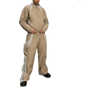 Chándal personalizado de fábrica OEM, chándal cortavientos de nailon impermeable, chándal transpirable de nailon con cremallera personalizado para correr para hombre - Product Image 1