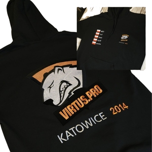 Sudadera con Capucha para Hombre, Estilo Vintage, Bordado 3D, Elite, Bordado Completo, Equipo Virtus Pro Katowice 2014 |   Jugador de CS:GO y CS2 - Product Image 1