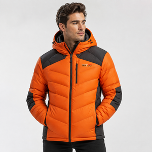 Chaqueta Acolchada para Hombre, Chaqueta de Invierno Informal Premium, Chaqueta Acolchada para Hombre Fabricada con Aislamiento Suave, Material de Poliéster Duradero y Comodidad - Product Image 1