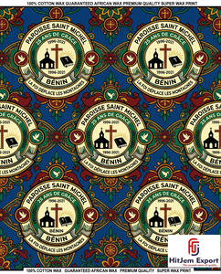 Premium Customized African Wax Print Fabric Supplier Church Anniversary Celebration Convention Uniform Textile Manufacturer - Product Image 4