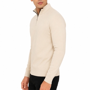 Suéter de Punto con Cierre de Cremallera para Hombre, Elegante, de Primera Calidad, Informal, para Invierno, Personalizable en Color y Logotipo, Lana/Acrílico - Product Image 3