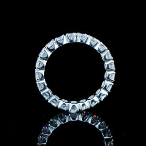 Bague de fiançailles en diamant de laboratoire taille ronde de qualité supérieure, or jaune massif 14 carats, bande polie brillante, 1 carat, bijoux fins, cadeau pour femme - Product Image 6