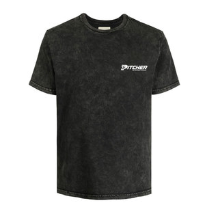 Camiseta con Efecto Ácido para Hombre, Tejido Moderno y Cómodo, Ligera, Informal, Esencial para el Día a Día - Product Image 1