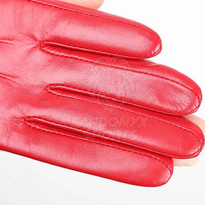 Gants d'hiver en cuir chauds, équipement d'équitation en cuir, doux, compatibles avec les écrans tactiles, antidérapants, durables, pour sports de plein air - Product Image 5