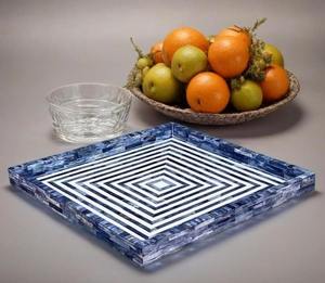 Bandeja Decorativa con Incrustaciones de Hueso de Diseño Personalizado, Proveedor Mayorista de Bandejas de Regalo - Product Image 3