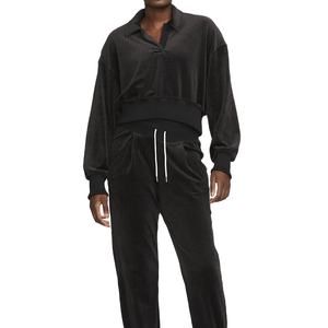 Sudaderas con hombros caídos de algodón 100% de peso pesado para mujer, cuello con capucha de manga larga para todas las estaciones, invierno y verano - Product Image 2