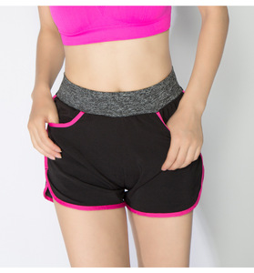 Shorts de sport pour femmes, coupe haute et ajustée, avec cordon de serrage, doux, respirant, pour l'entraînement, la course, le fitness, le yoga et les activités décontractées - Product Image 1