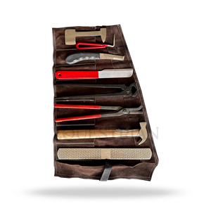 Kit d'outils pour sabots FARRIER, 8 pièces, en acier inoxydable, pour l'entretien des sabots des chevaux - Product Image 4