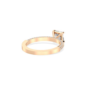 REYES Factory Direct Sale Princess Cut 1.36Ct HPHT CVD Lab Grown Diamond Rings For Women 14K Solid Gold Wedding Gift Jewelry - Product Image 5