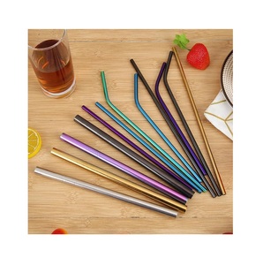 Refined Copper Sip Tubes Durable Metal <b>Drinking</b> <b>Straws</b> Designed <b>for</b> Smoothies Fresh Juice Iced Coffee and Beverage Serving Use - Product Image 3