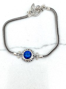 Pulsera de Iolita Turquesa Bali, Joyería de Piedras Preciosas Hecha a Mano, Elegante Regalo para Mujer, Venta al Por Mayor - Product Image 3