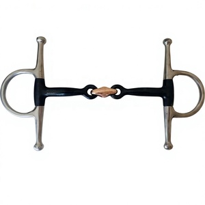 NUEVO FRENO DE MANDIBULA COMPLETA PARA CABALLO, TIPO SWEET IRON BLACK, CON ESENCIALES DE COBRE, de Acero Inoxidable con Boquilla Negra - Product Image 3