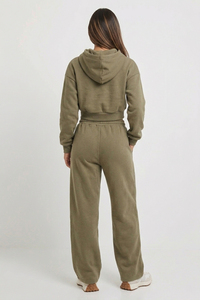 Women Tracksuit Joggers Crop Hoodie /Women's Baggy Copped Tracksuits Oversize Pullover Cropped Hoodie & Sweatpants Sets - Product Image 2