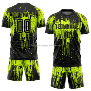 Ensemble Maillot et Short de Football Personnalisé pour Homme – Nom et Numéro d'Équipe Personnalisables, Respirant, 100% Polyester, Imprimé par Transfert Thermique, Taille Élastique - Product Image 6