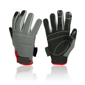 Guantes Mecánicos Personalizados de Cuero Sintético, Guantes de Seguridad para Mecánicos, Manipulación de Herramientas, Carpinteros - Product Image 1