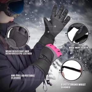 Nouveauté : Gants de ski et de snowboard d'hiver, chauds, imperméables, coupe-vent, avec paume en duvet, pour temps froid - Product Image 4