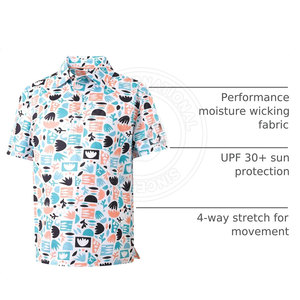 เสื้อโปโลกอล์ฟสำหรับเด็กและเยาวชน ดีไซน์ทันสมัย ผลิตจากผ้าที่ช่วยระบายความชื้น พร้อมด้วยการเคลื่อนไหวที่ยืดหยุ่น เหมาะสำหรับการเล่นกีฬา - Product Image 3
