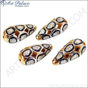 Vente en gros de bijoux en argent plaqué or perles de diamant bijoux faits à la main perles victoriennes de qualité supérieure perles victoriennes classiques - Product Image 1