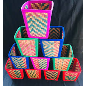 Portalápices/Copa para Lápices Hecha a Mano con Fibra Natural de Murta (Sitol Pati), Biodegradable y Duradera, para Decoración de Oficina, Escritorio y Hogar - Product Image 3