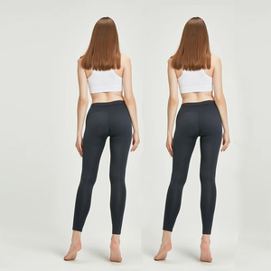Legging thermique pour femme, longueur genou, couleur unie, extensible, style basique, toutes saisons, tissu en spandex et nylon, pour un usage quotidien - Product Image 6