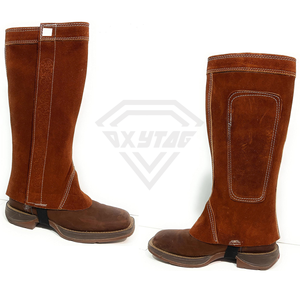 Cuissardes d'équitation en cuir véritable de qualité supérieure / Cuissardes d'équitation longues avec fermeture éclair haute, unisexe, logo personnalisé, prix abordable - Product Image 3