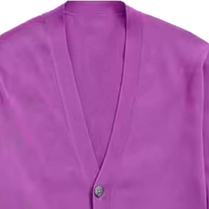 Cárdigan de punto acanalado con cuello en V para mujer, manga larga, botones frontales, suéter suave informal, top ajustado, ropa de moda al por mayor - Product Image 5