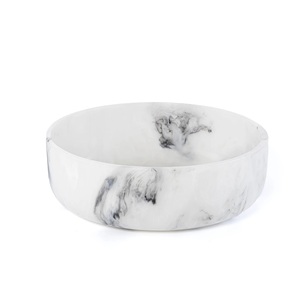 ชามเรซิ่นทรงกลมขนาดใหญ่ ทำด้วยมือ สำหรับใส่สลัดและของว่าง ตกแต่งบ้าน ใช้ในครัวเรือน - Product Image 5