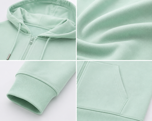 Sweat à capuche décontracté pour homme avec fermeture éclair, capuche réglable et tissu lisse, conçu pour un confort optimal et une tenue polyvalente au quotidien. - Product Image 6