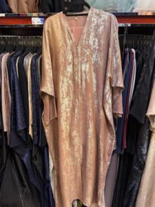 New 2026 Selling Kaftan Abaya Handmade Turkish Floor Length Long Sleeve V Neck Polyester Regular Fit Casual Evening Party <b>Flared</b> - Product Image 5