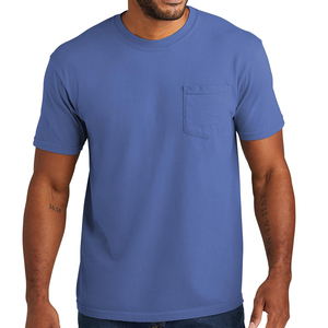 T-shirt homme tendance à faible MOQ, 100 % coton, style formel uni grande taille avec service OEM personnalisé, col uni en promotion - Product Image 5